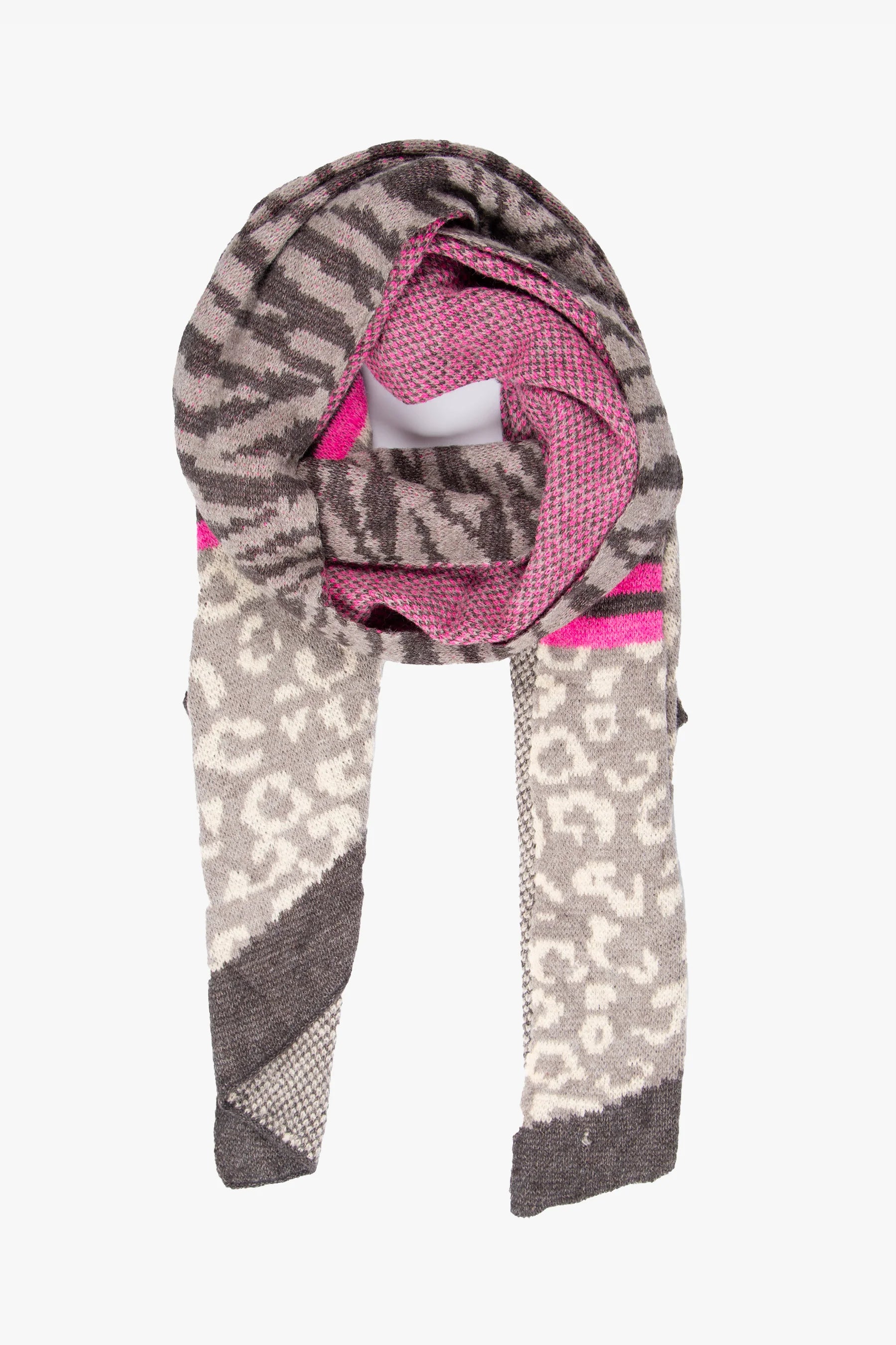 Tiger & Leopard Print Scarf