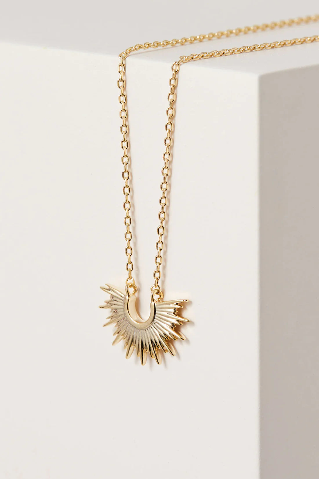 Estella Bartlett - Half Sunburst Necklace - Gold Plated