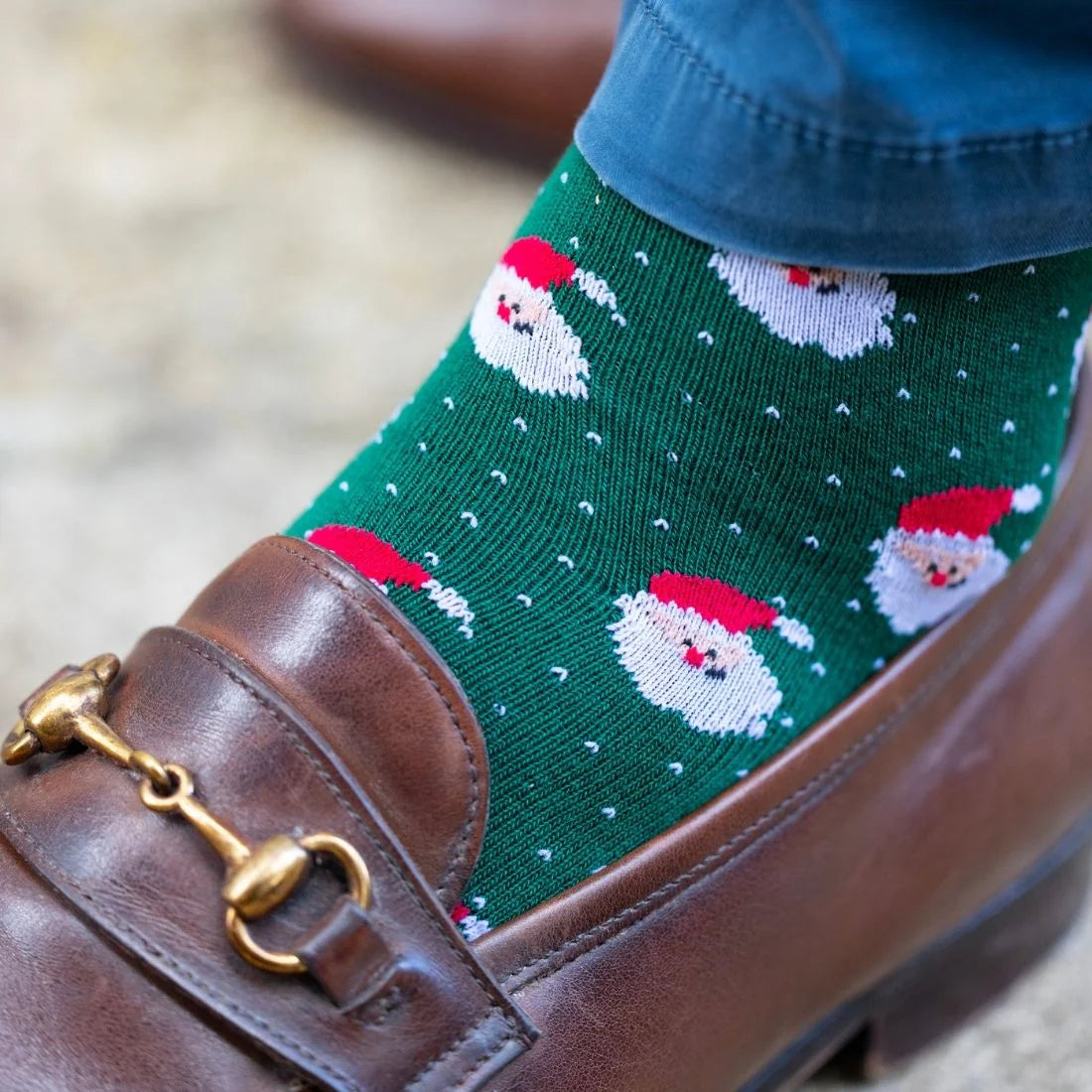 Santa Claus Bamboo Socks L