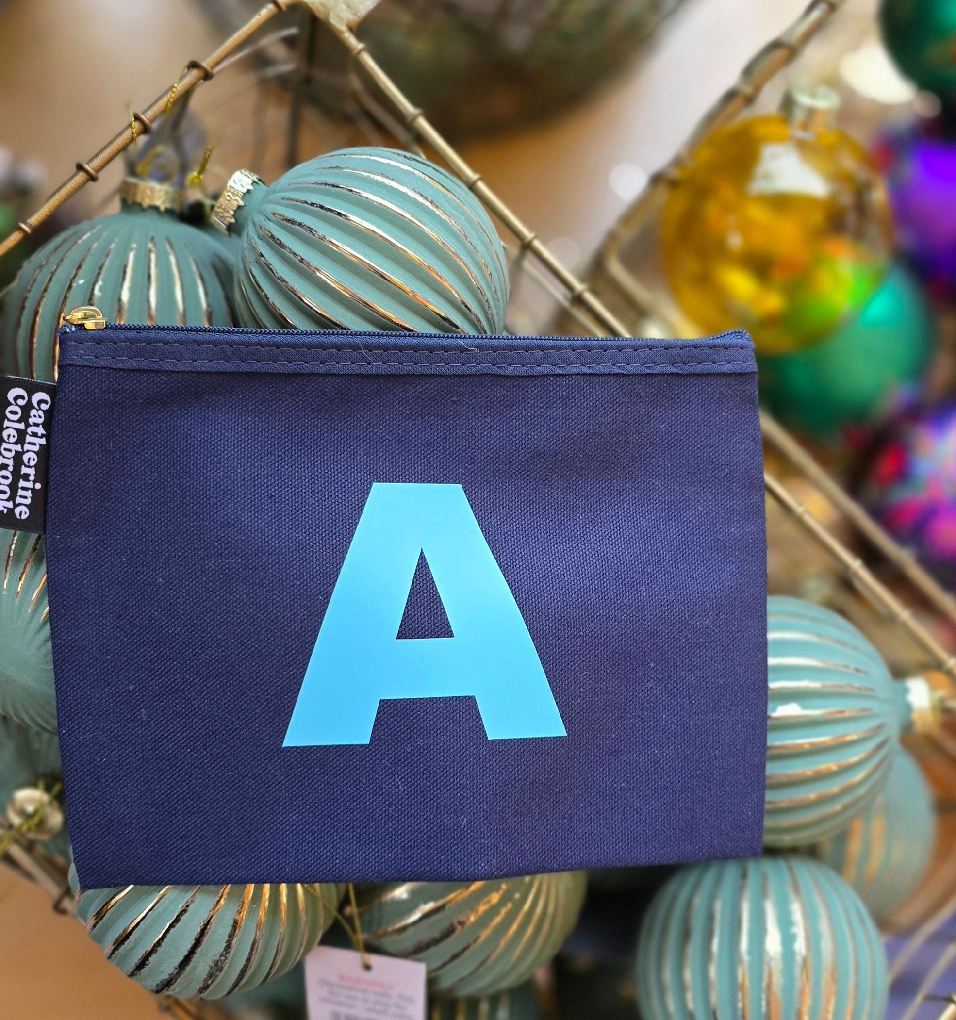 Alphabet Purse - Navy