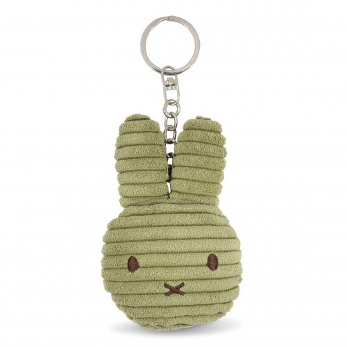 Miffy Flat Corduroy ECO Keyring Olive Green