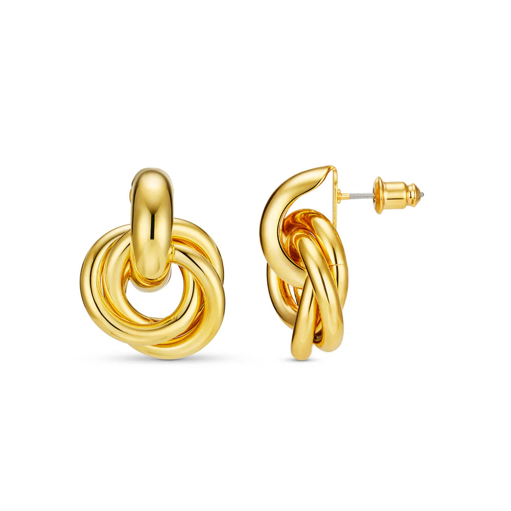 Statement Interlocking Earring - Gold