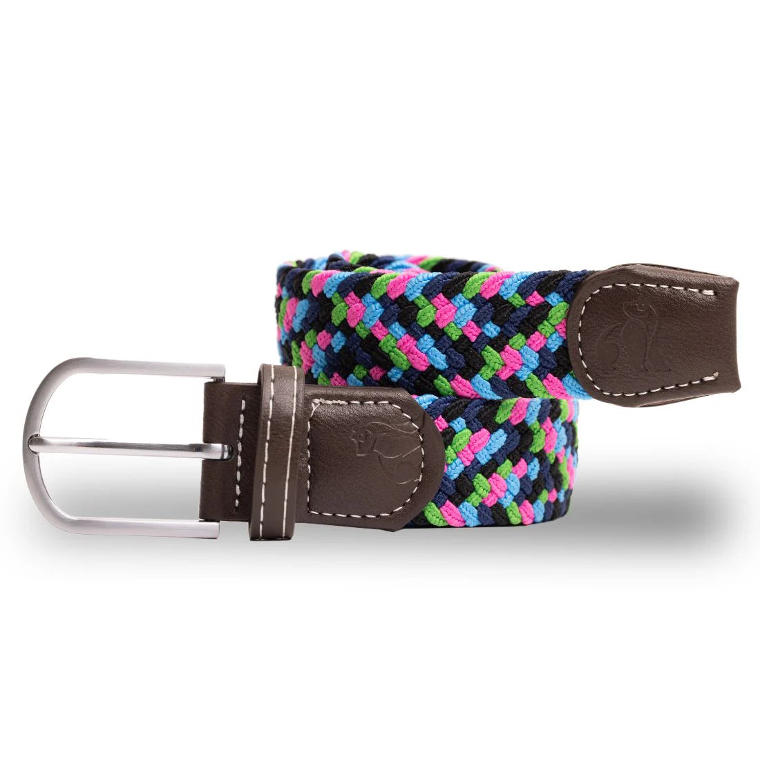 Neon Zigzag Woven Belt - M