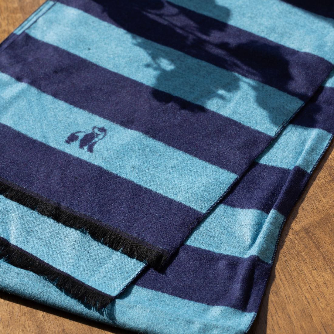 Swole Panda - Sky Blue Stripe Bamboo Scarf