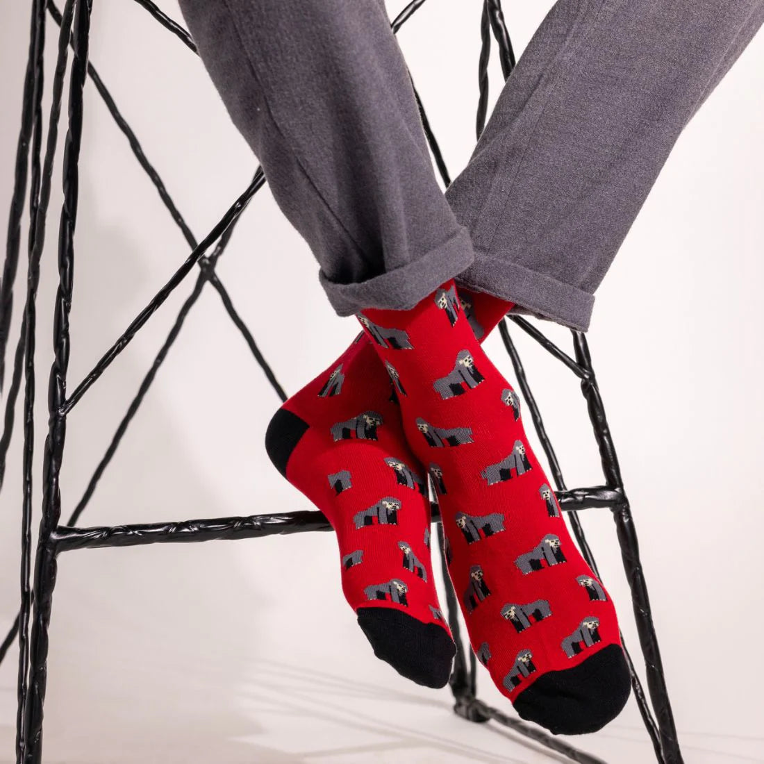 Red Gorilla Socks