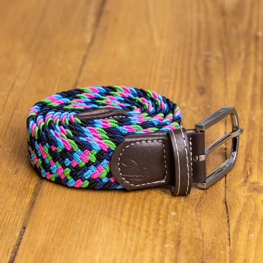 Neon Zigzag Woven Belt - M