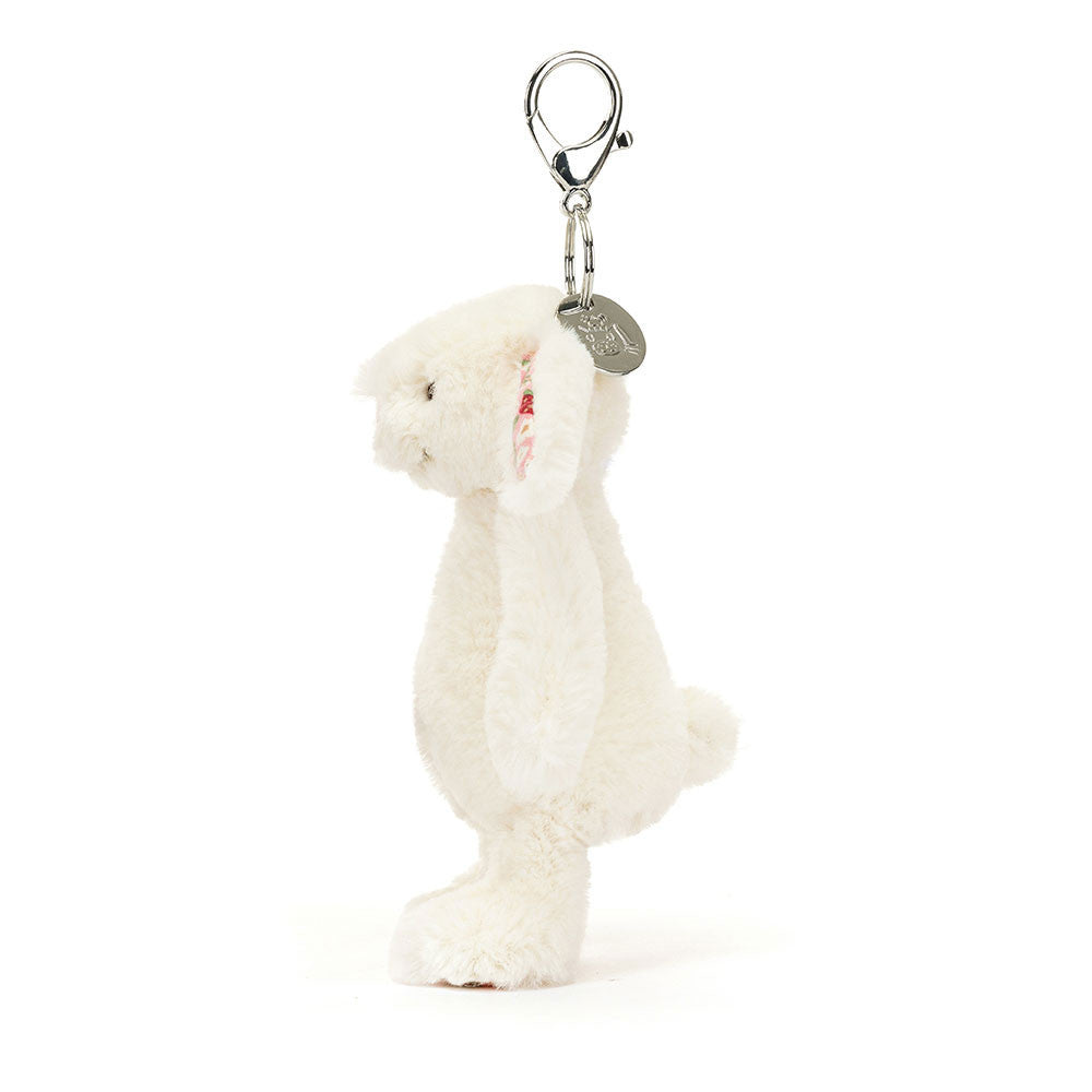 Jellycat - Blossom Cream Bunny - Berry  Bag Charm