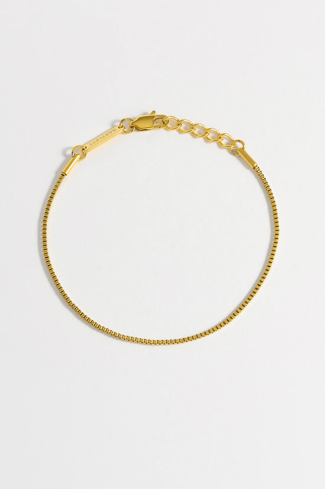 Men's - Box Chain Bracelet - Gold Finish