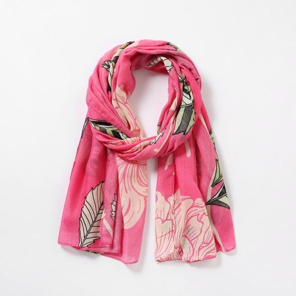 Bold Floral Print Scarf - Eco