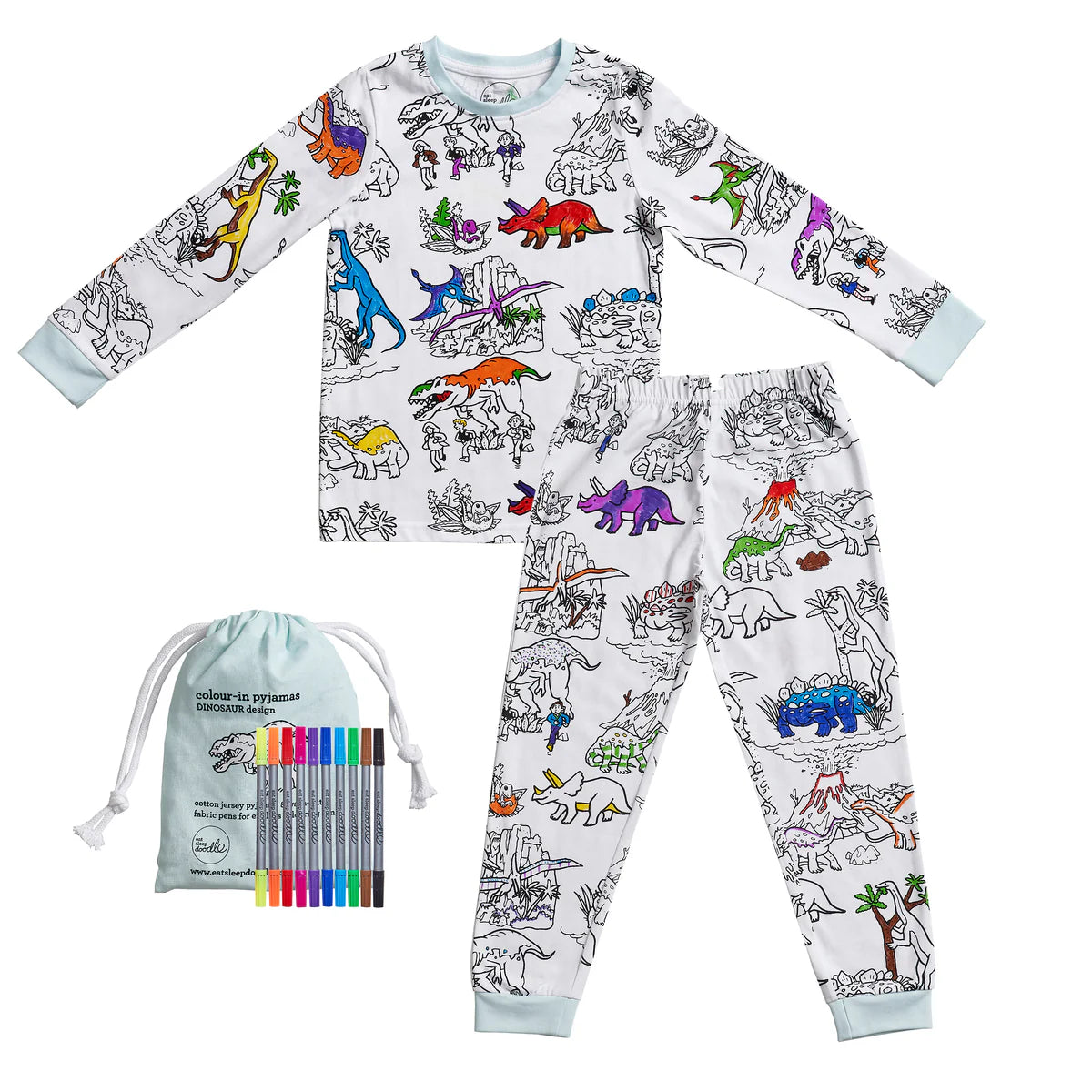 Eat Sleep Doodle - Dinosaur PJs Age 4-5