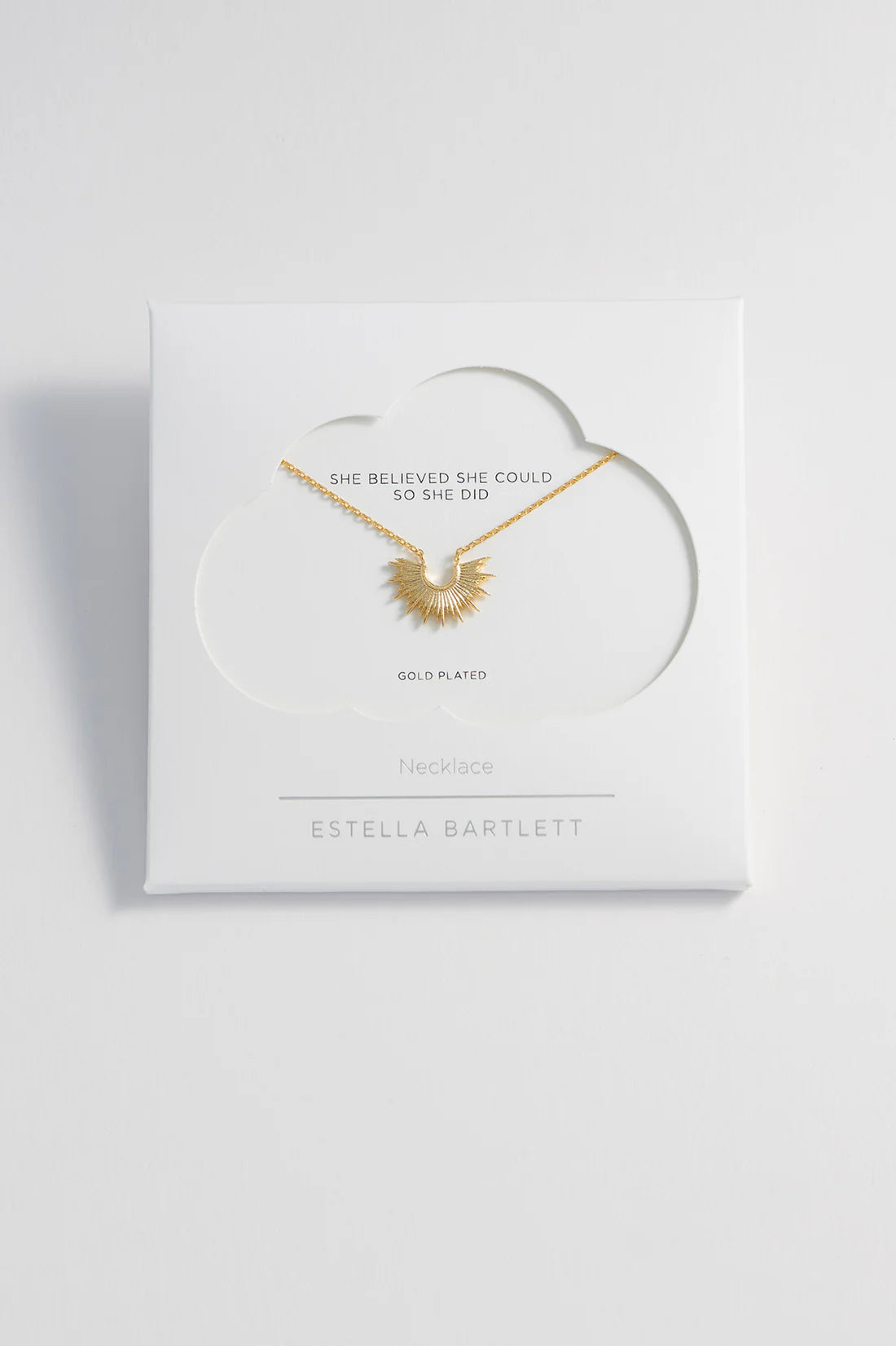 Estella Bartlett - Half Sunburst Necklace - Gold Plated