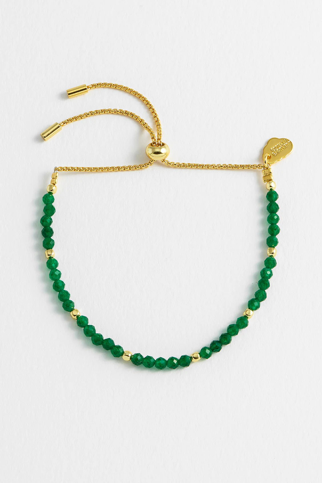 Faceted Green Agate Ameilia - Bracelet