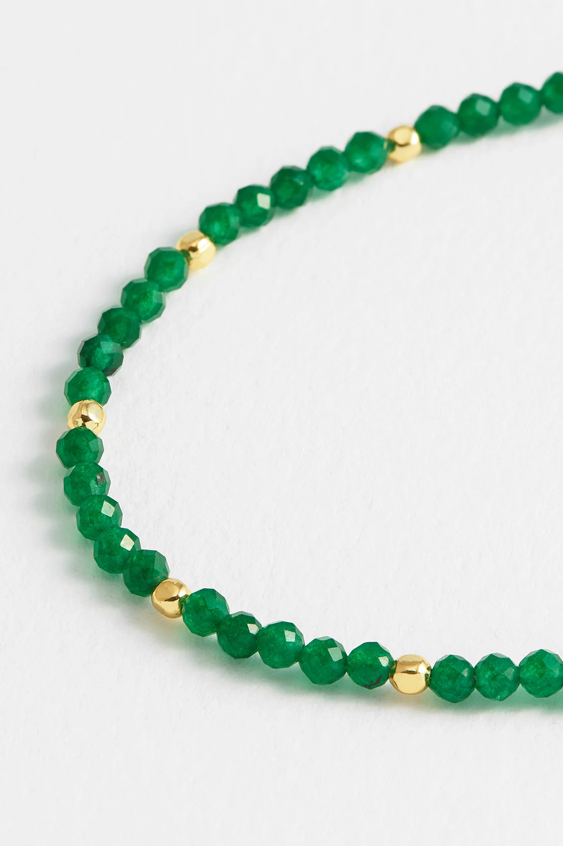 Faceted Green Agate Ameilia - Bracelet