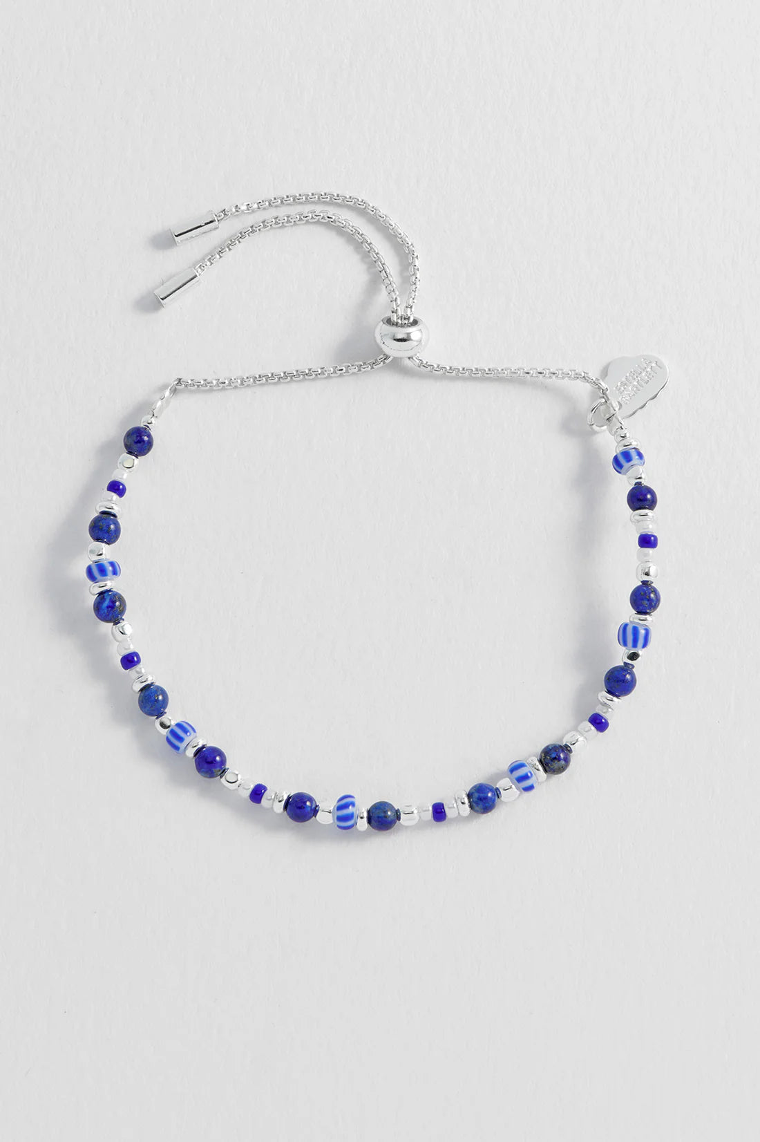 Estella Bartlett - Blue Mixed Glass Amelia Bracelet