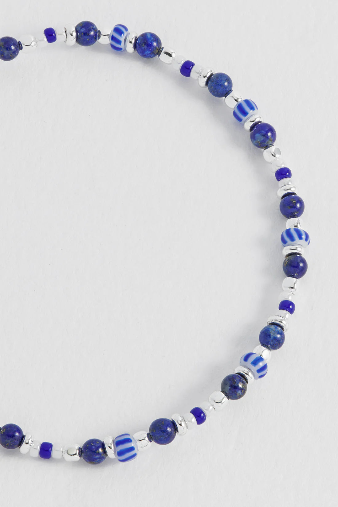 Estella Bartlett - Blue Mixed Glass Amelia Bracelet