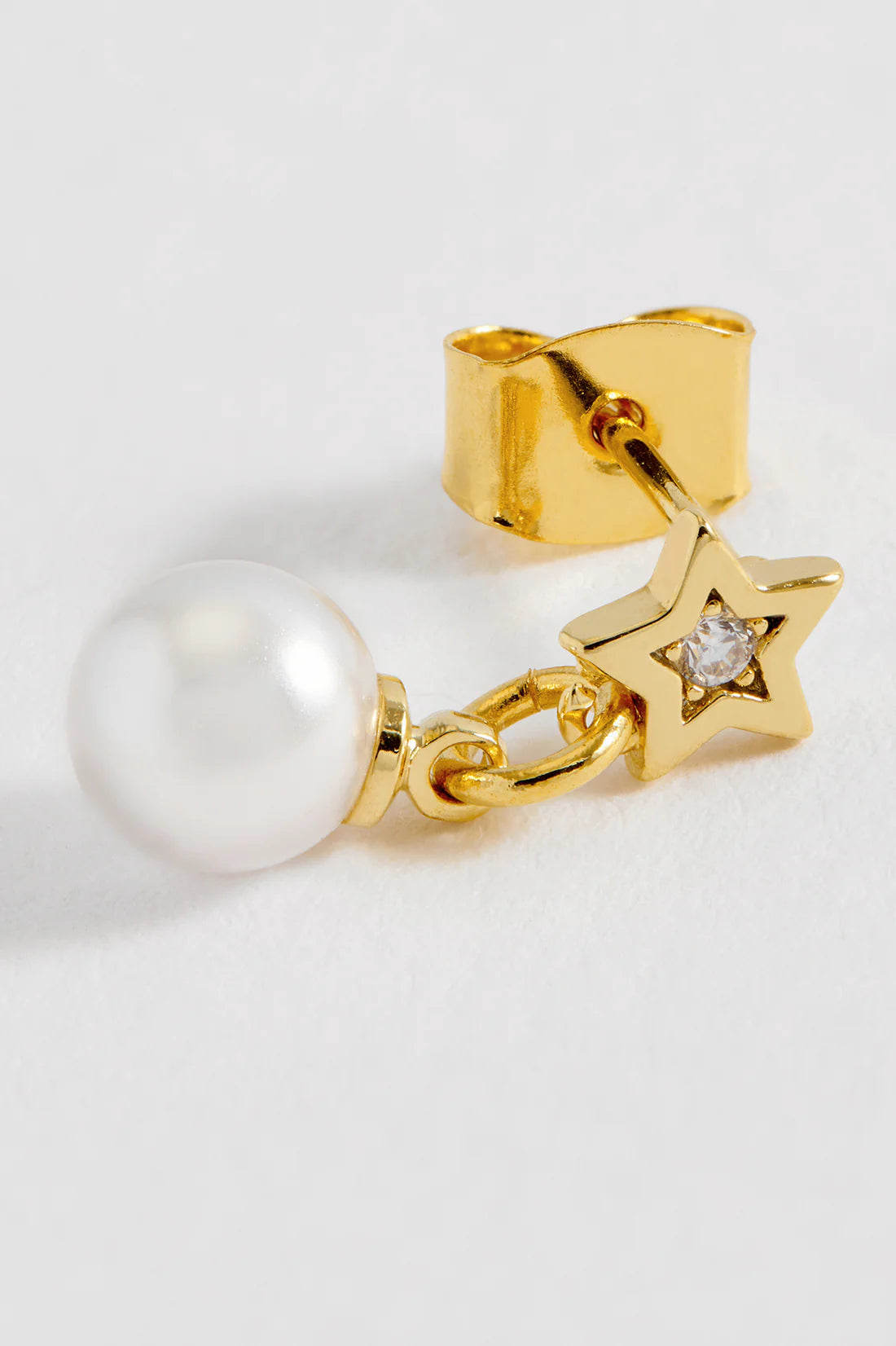 Star & Pearl Stud Earrings