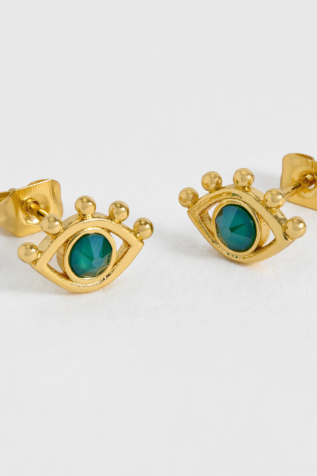 Green Evil Eye Studs - GP