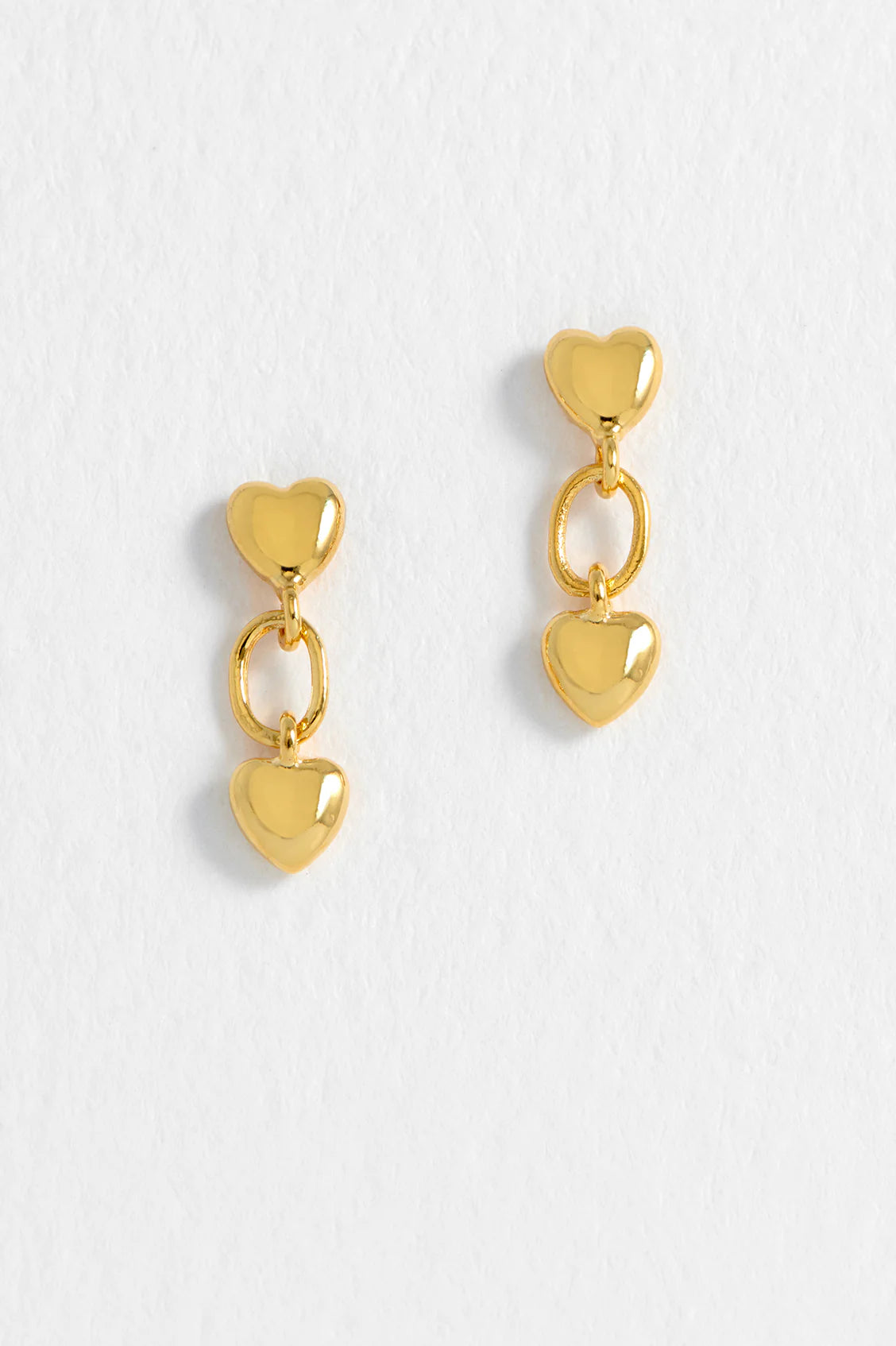 Estella Bartlett - Linked Heart Stud Earrings