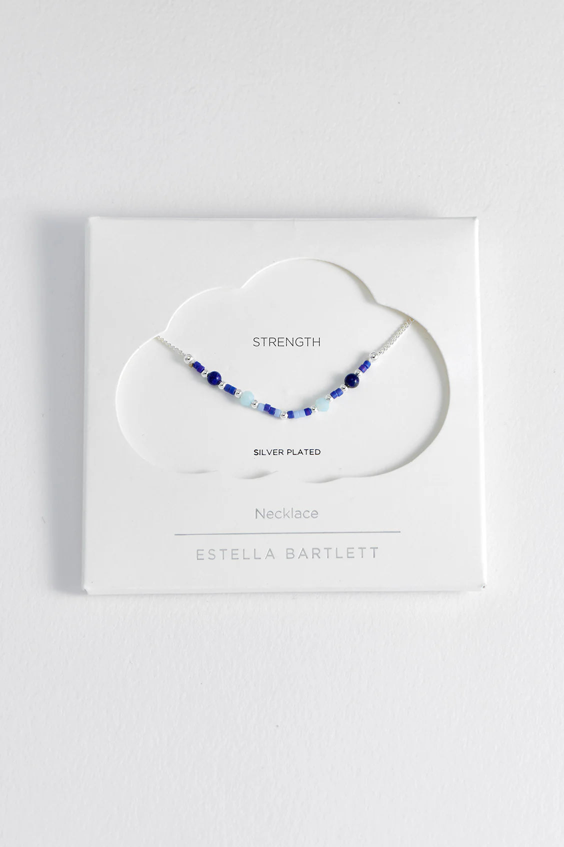 Estella Bartlett - Mini Blue Beaded Chain Necklace