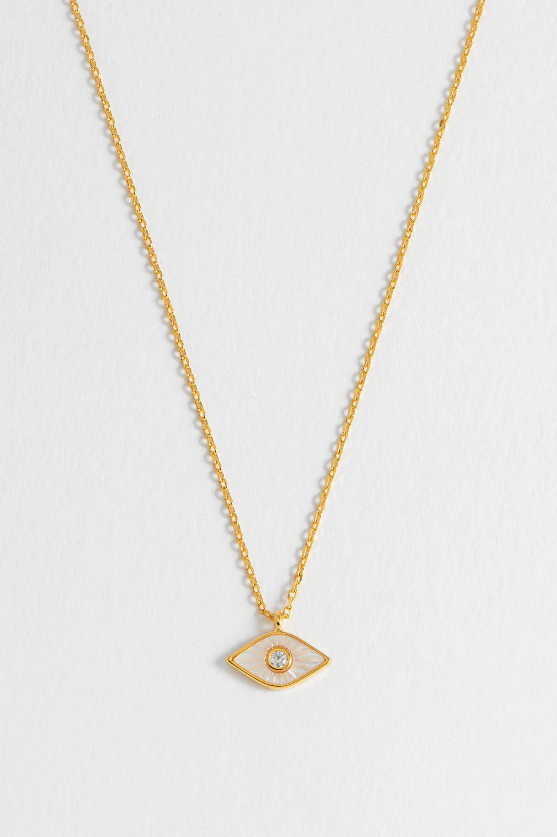 Estella Bartlett - Pearl Evil Eye Necklace