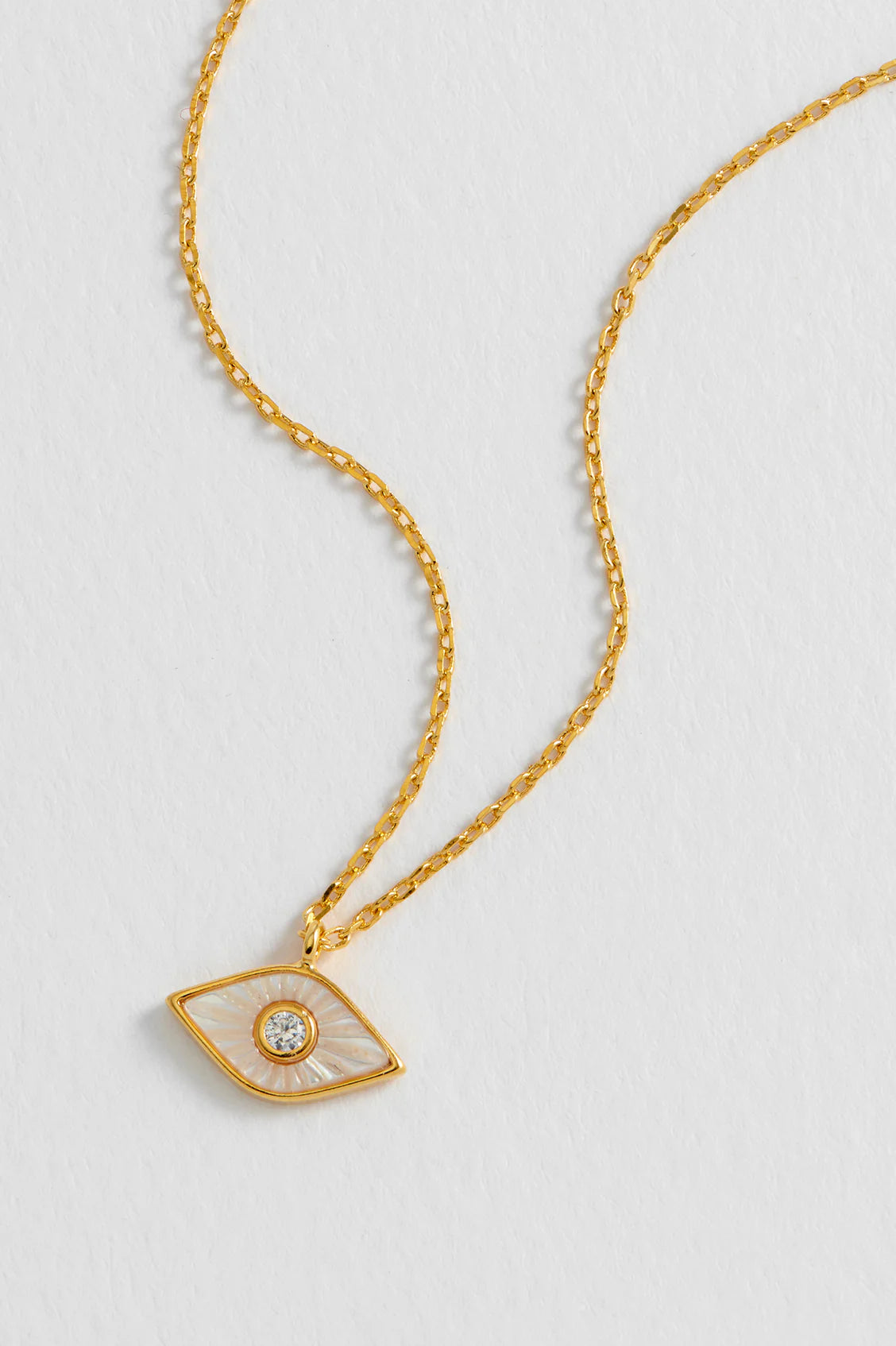 Estella Bartlett - Pearl Evil Eye Necklace