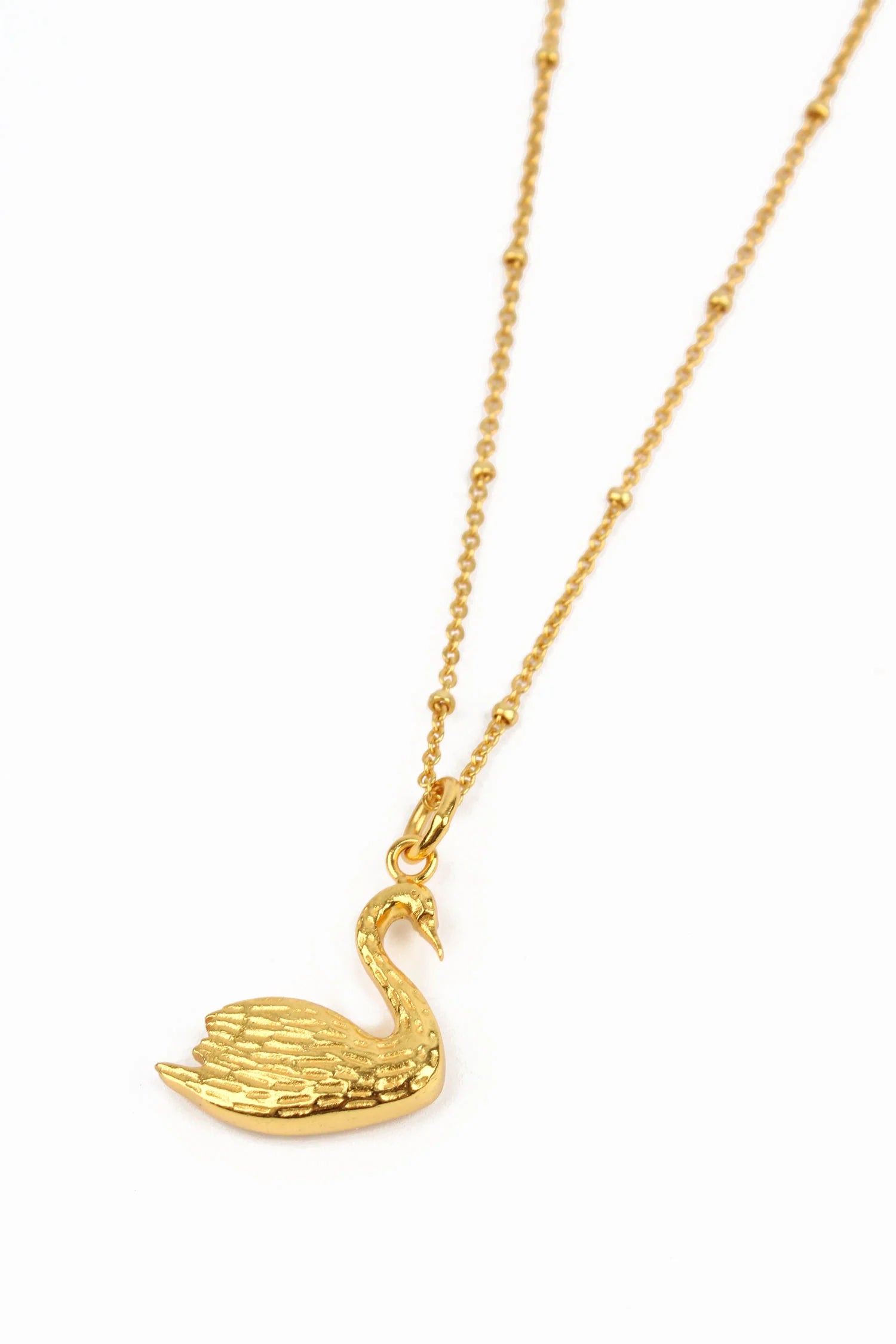 Swan Charm Necklace