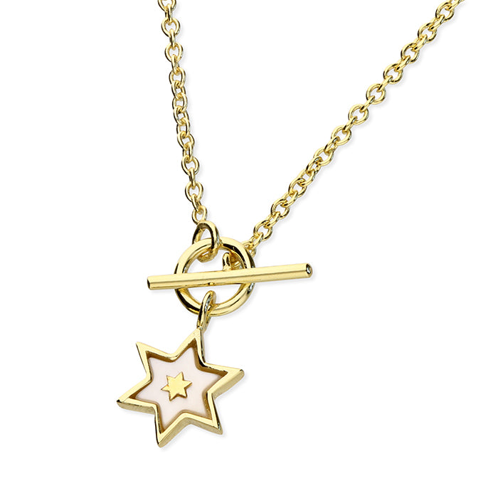 GP Sterling Silver MOP Star Necklace