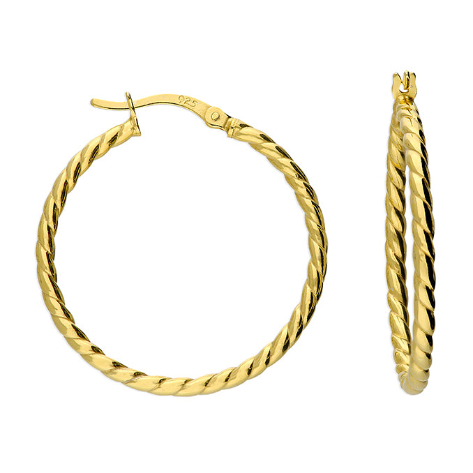 Twist Hoop Earring 30mm - GP