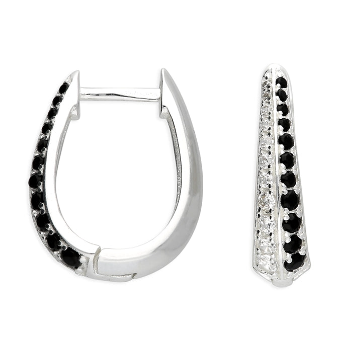 Oval Hinged Huggie Earring