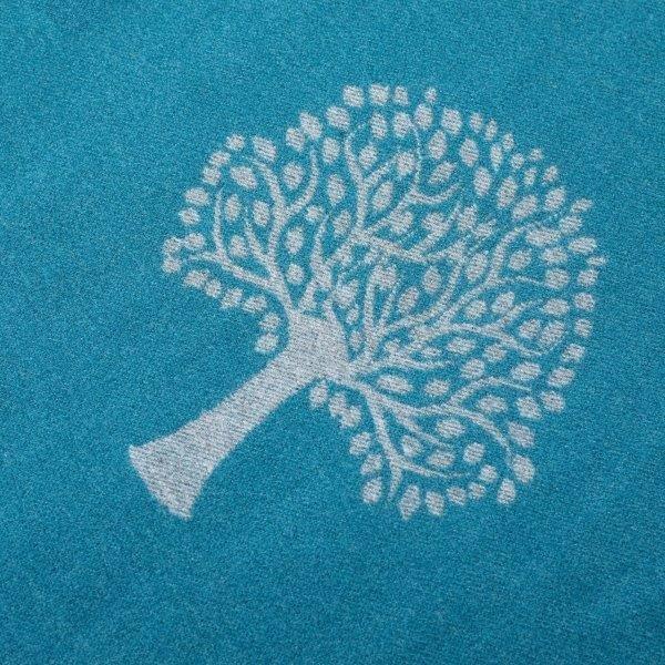 Reversible Tree of Life Scarf - Teal