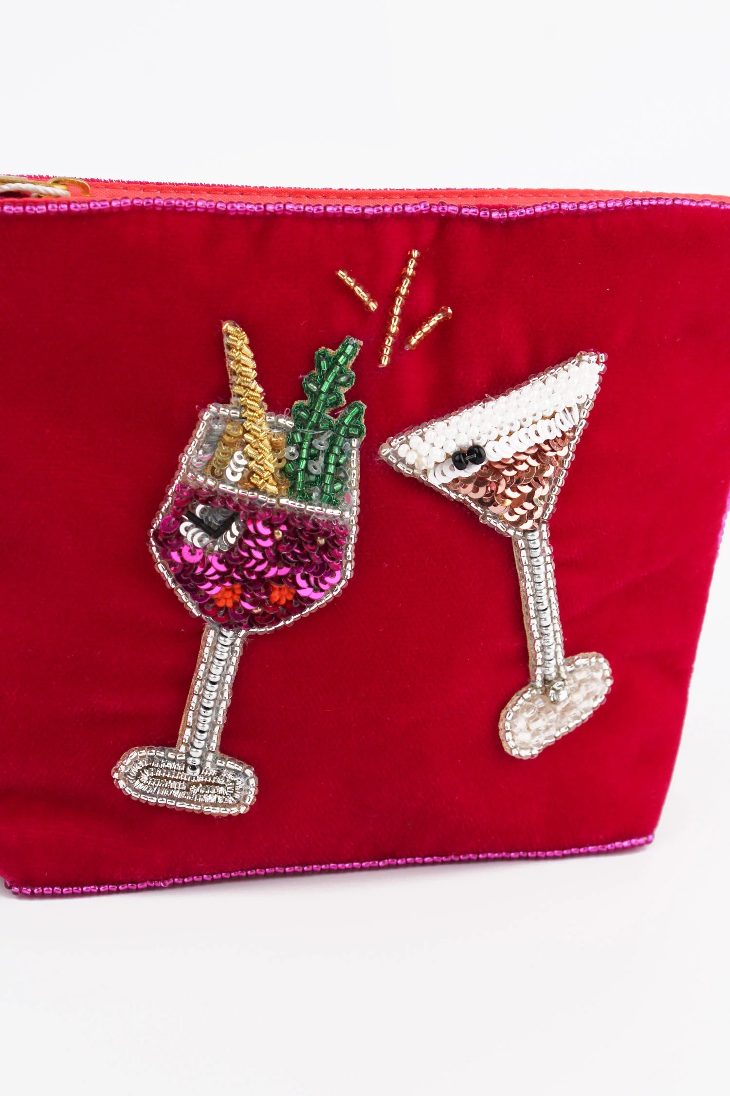 Velvet Pink Fizz Small Pouch