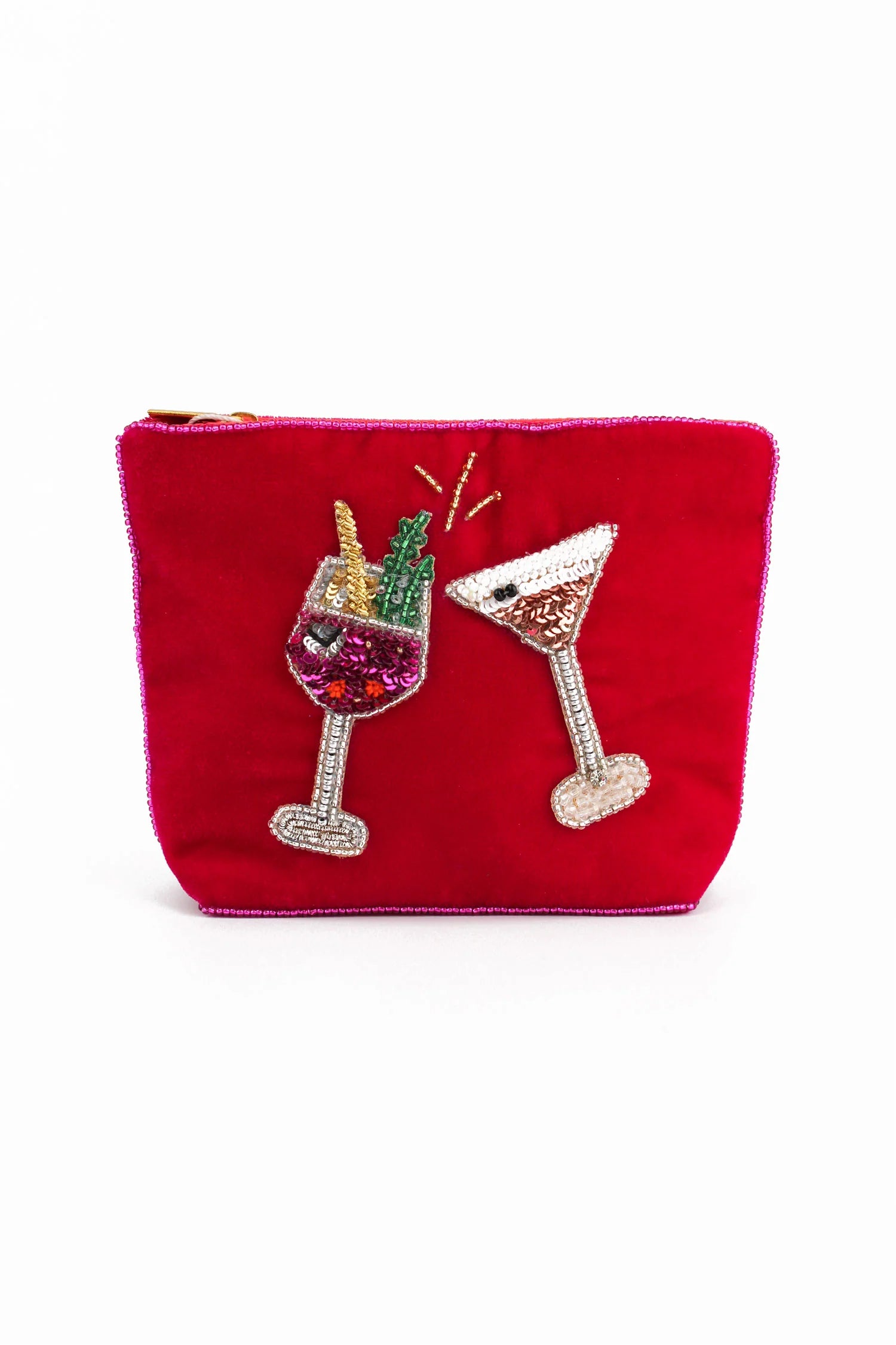 Velvet Pink Fizz Small Pouch