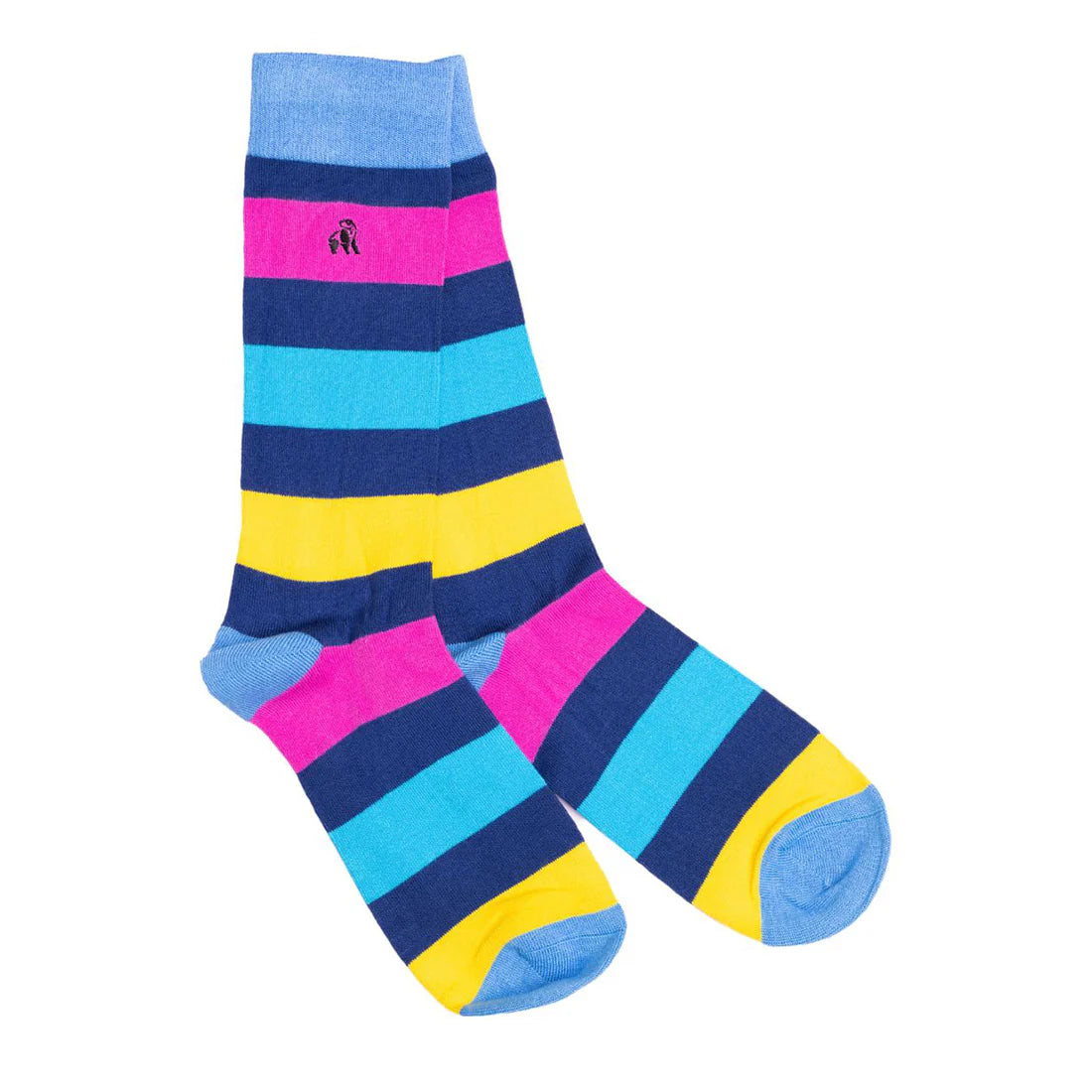 Neon Striped Bamboo Socks