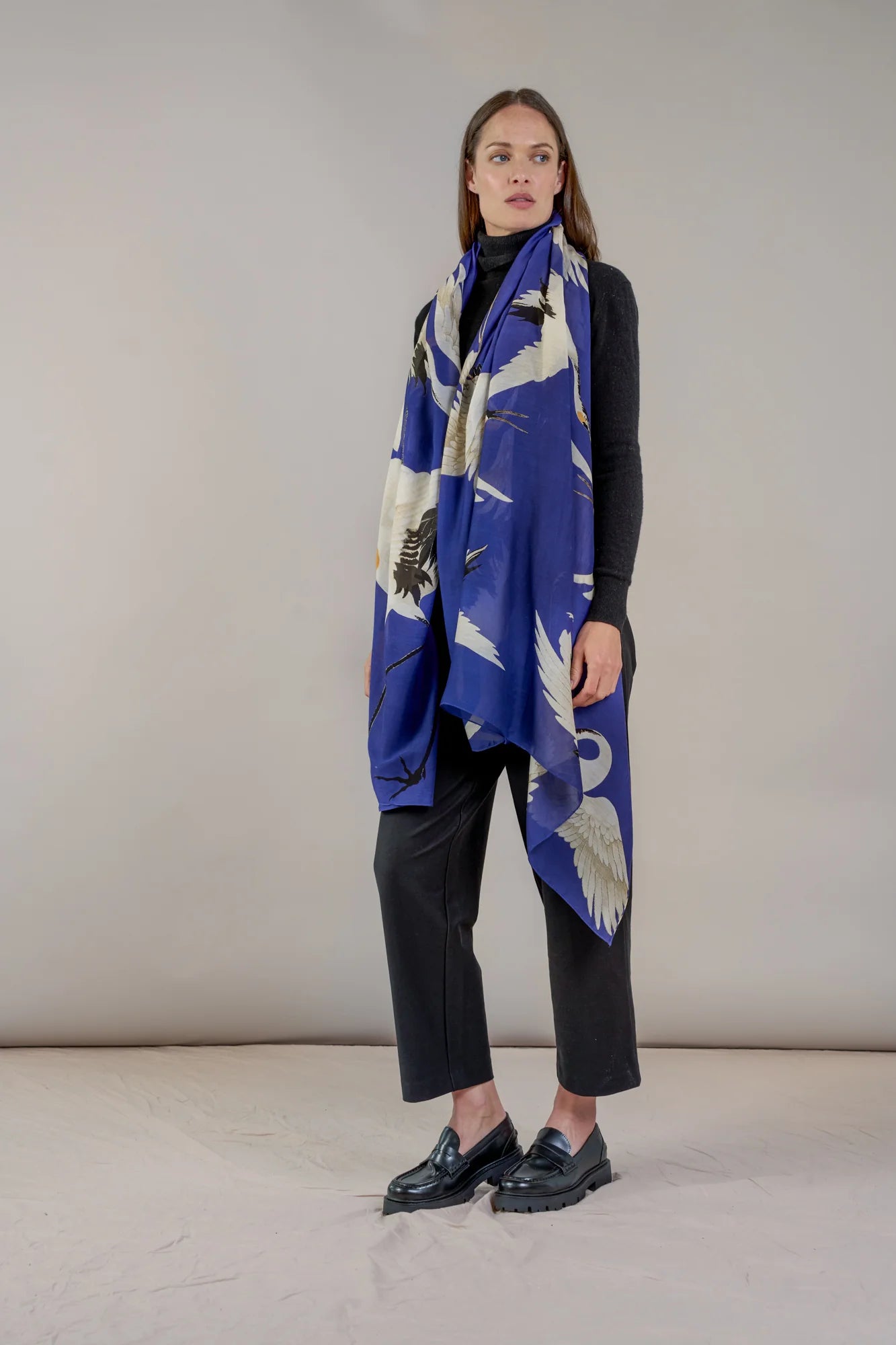 One Hundred Stars - Scarf - Royal Blue Stork