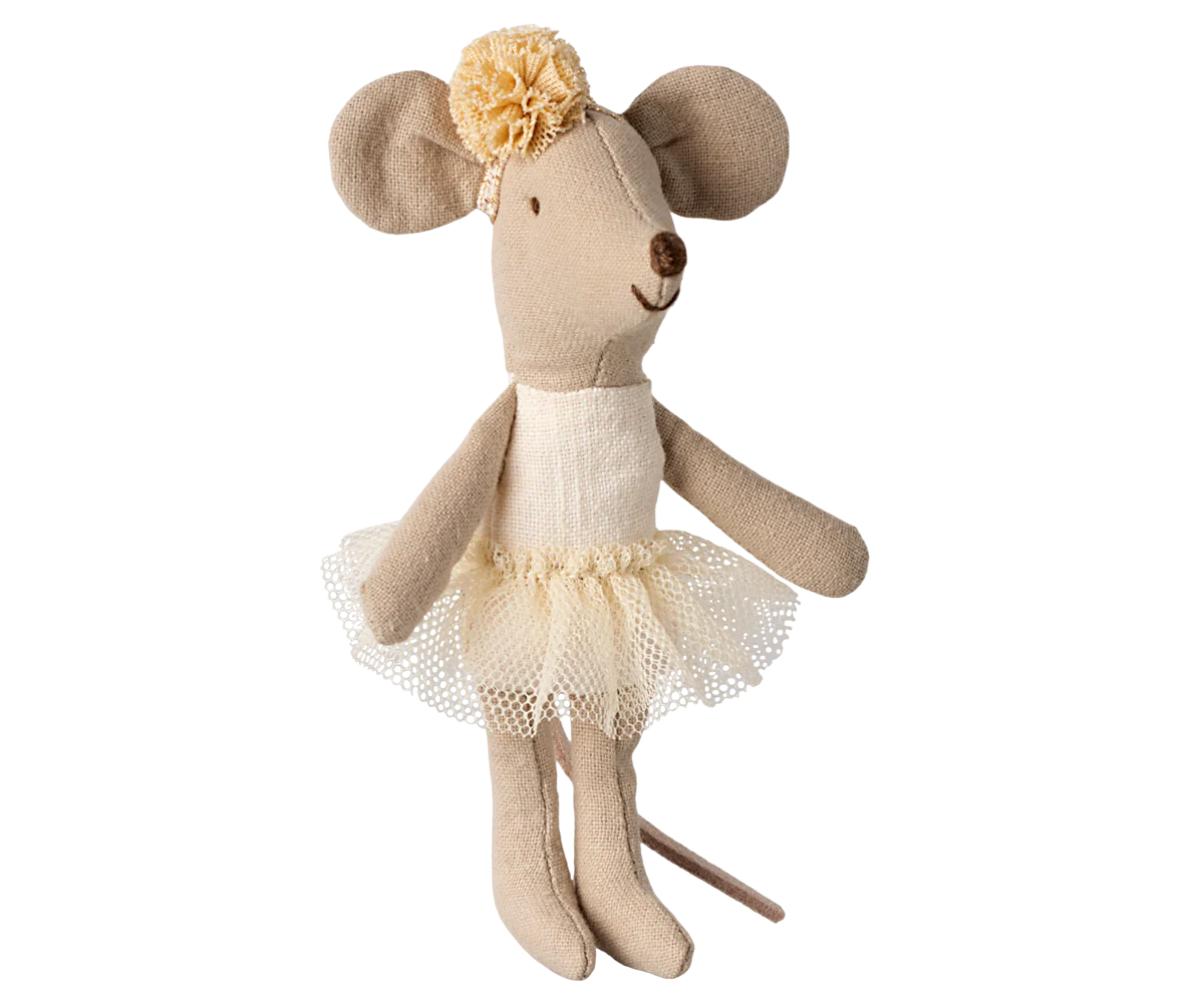 Ballerina Mouse Little Sister - Off White