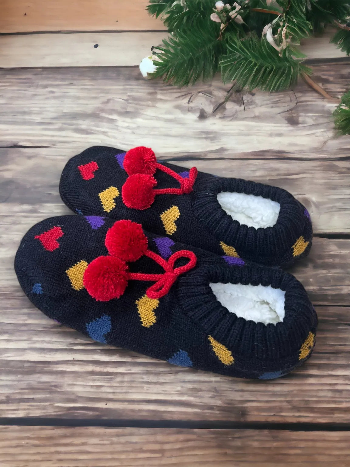 Cosy Slippers - Hearts