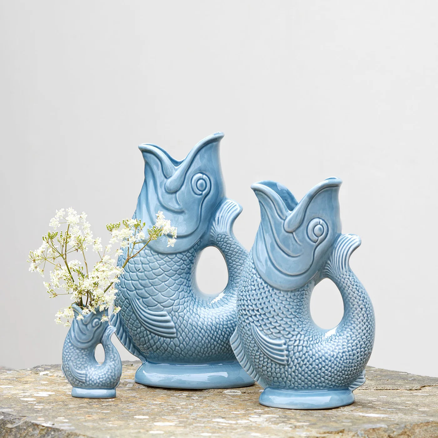 Gurgly Jug  - Blue Grey - 3 Sizes