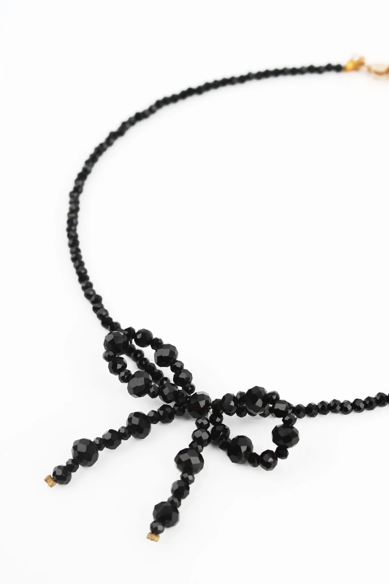 Black Bow Necklace