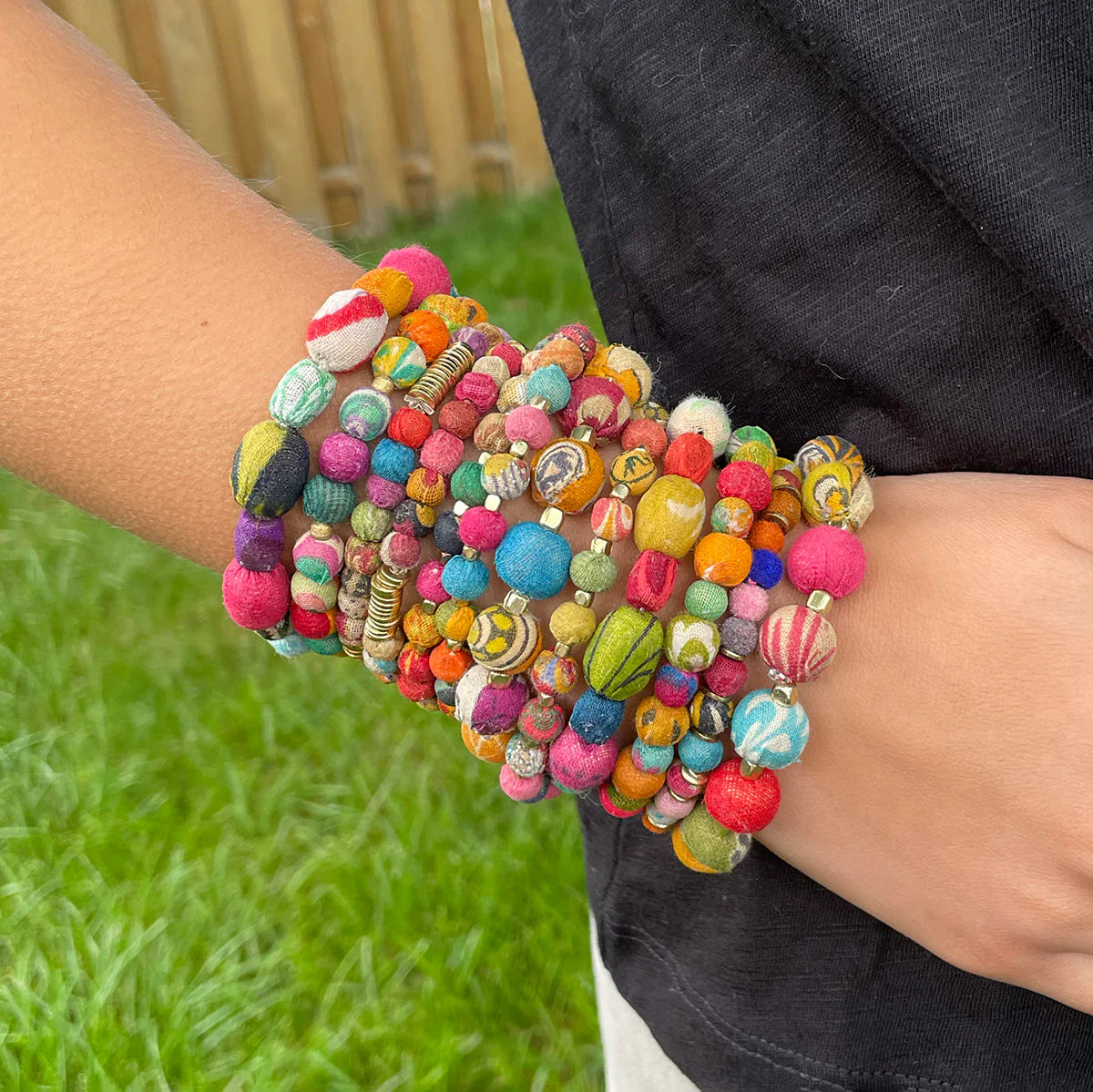 Dotted Kantha Bracelet