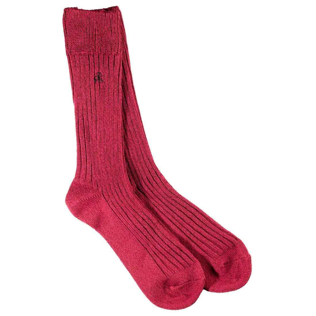 Burgundy Bamboo Boot Socks L