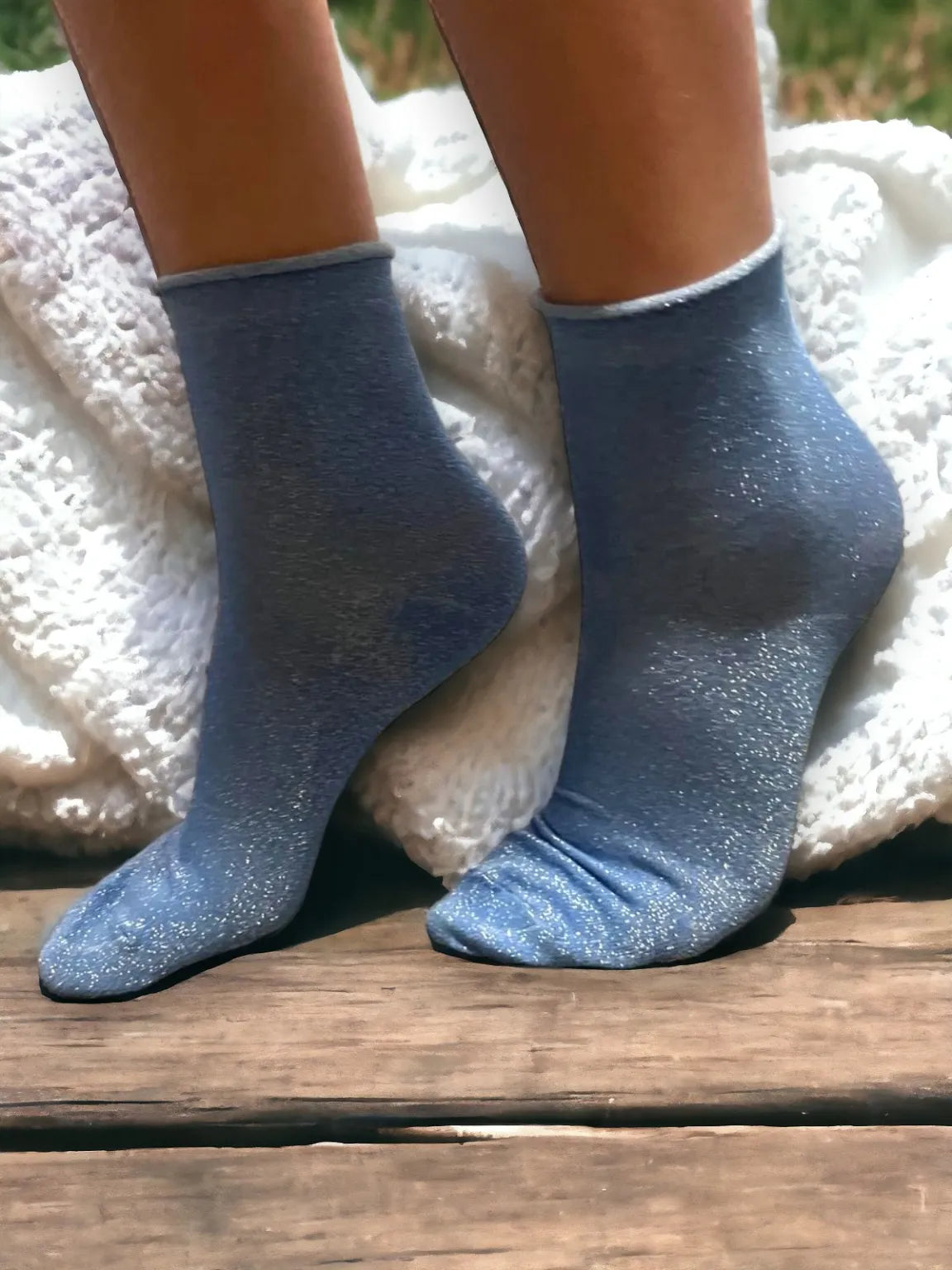 Sparkly Lurex Socks - Various Colours