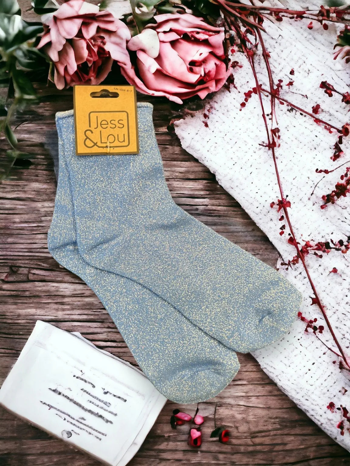 Sparkly Lurex Socks - Various Colours