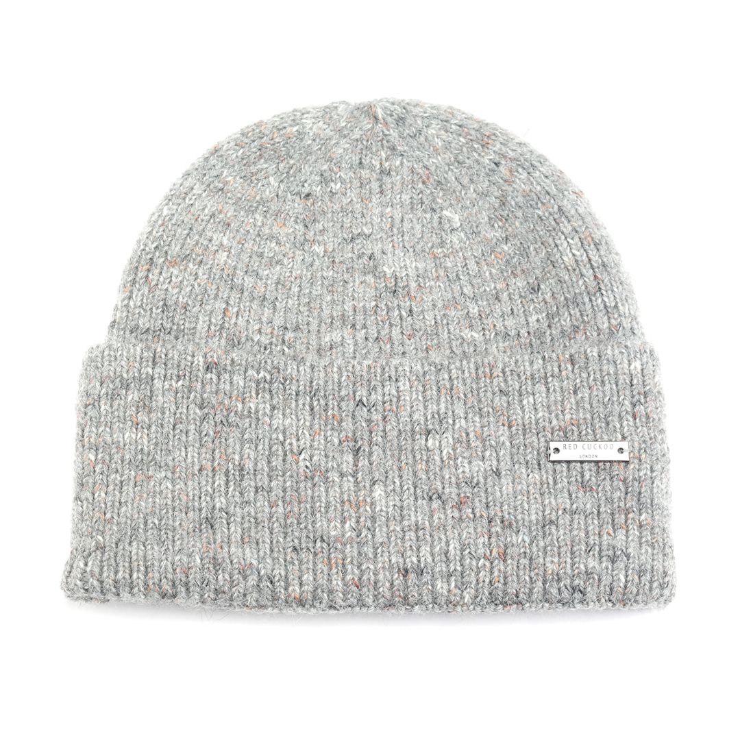 Speckled Beanie Hat - Grey