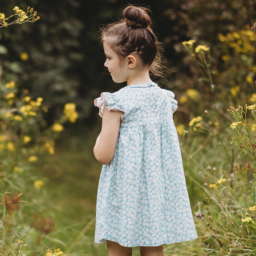 Albetta - Daisy Field Hand Smocked Dress 6-8Y