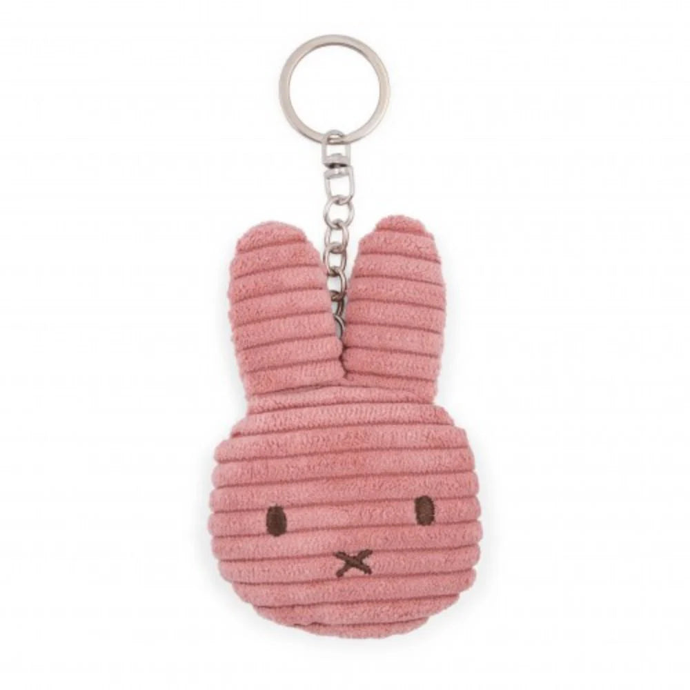 Miffy Corduroy Flat ECO Keyring Dusty Rose