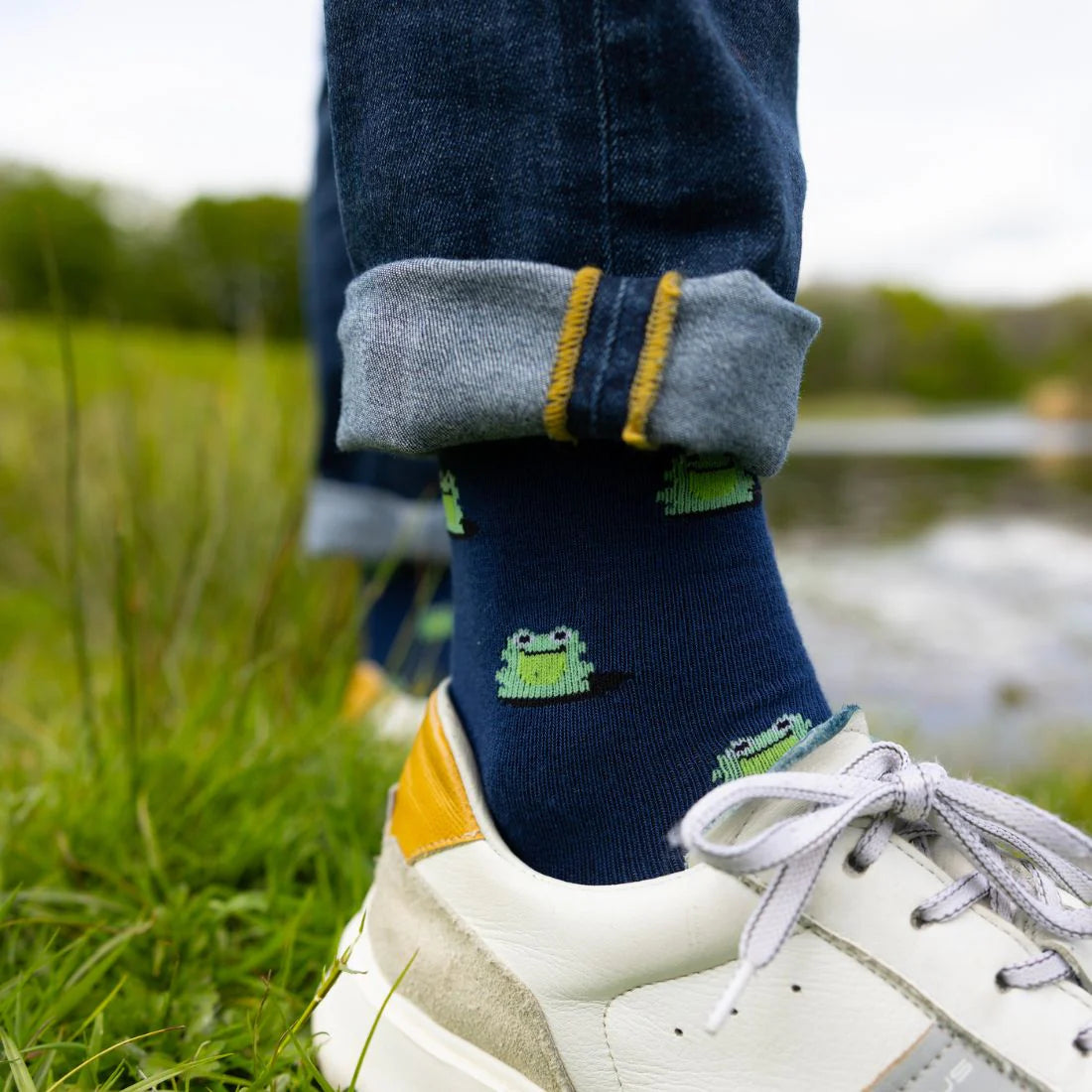 Frog Bamboo Socks L