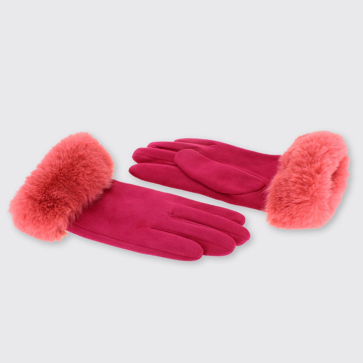 Fur Edge Gloves - Various Colours