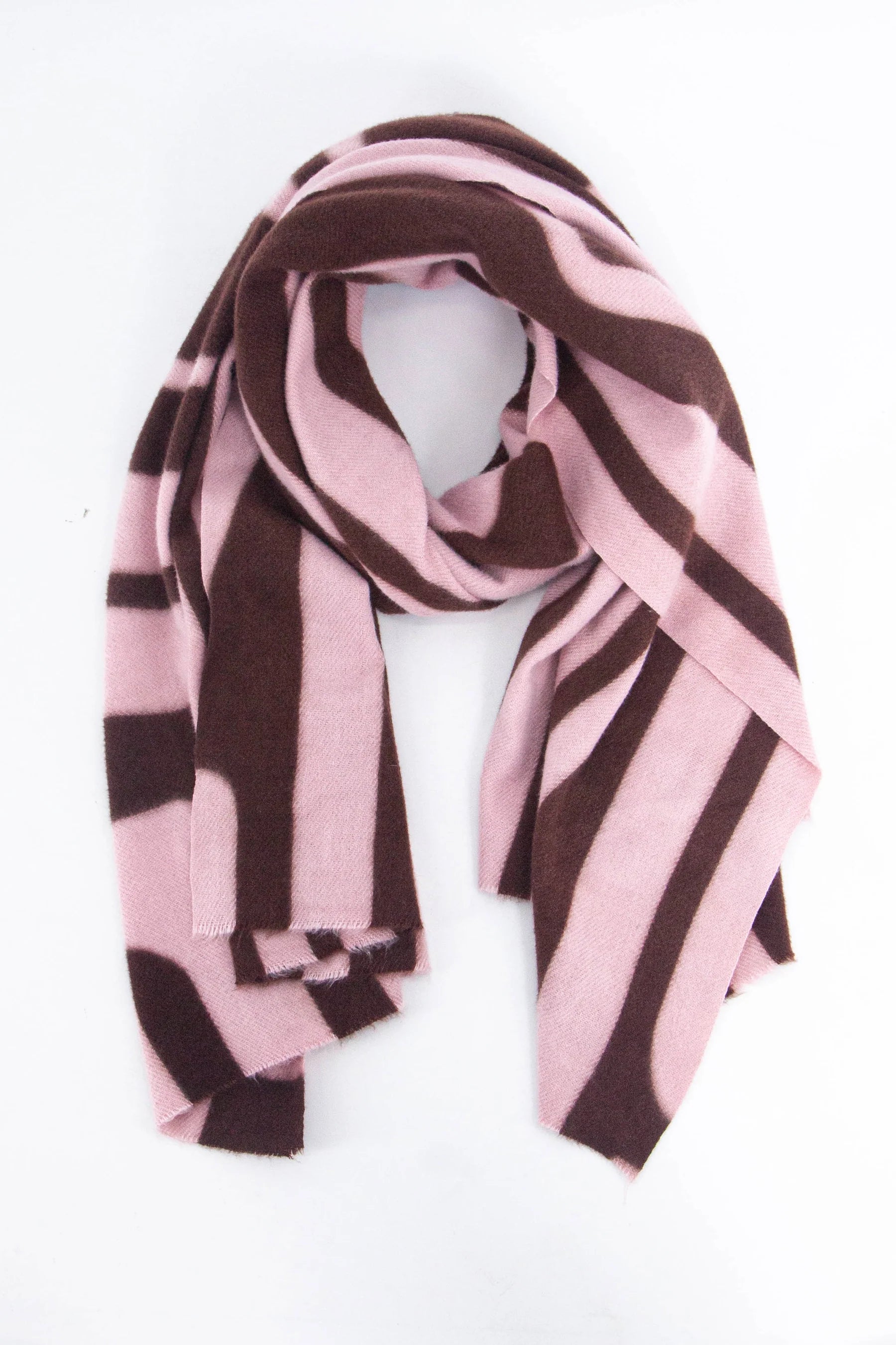 Pink Geometric Scarf