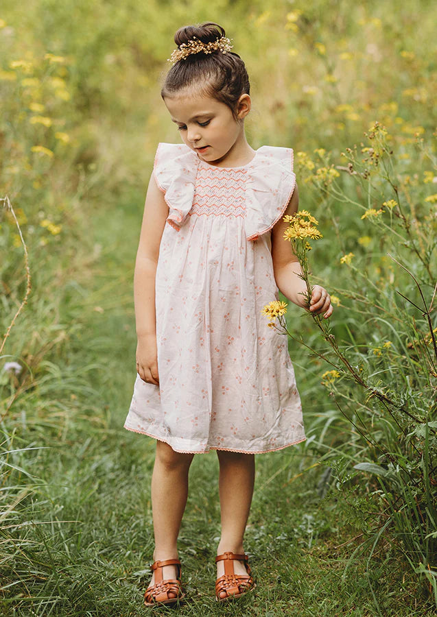 Albetta - Georgina Pink Print Dress 6-8Y