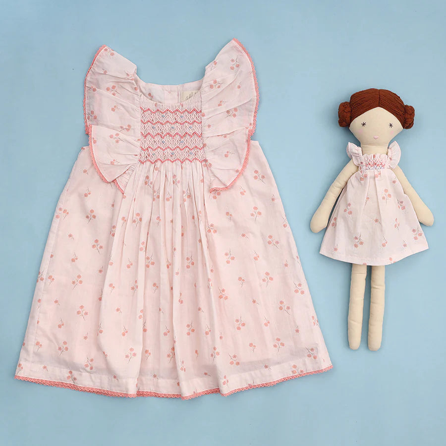 Albetta - Georgina Pink Print Dress 5-6Y